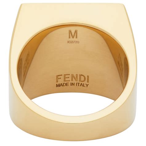 fendi signet ring|FENDI .